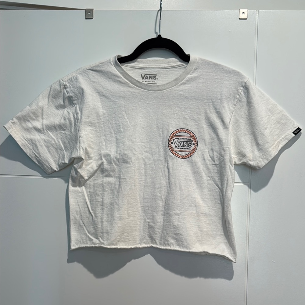 Vans Cropped T-Shirt (size Small)